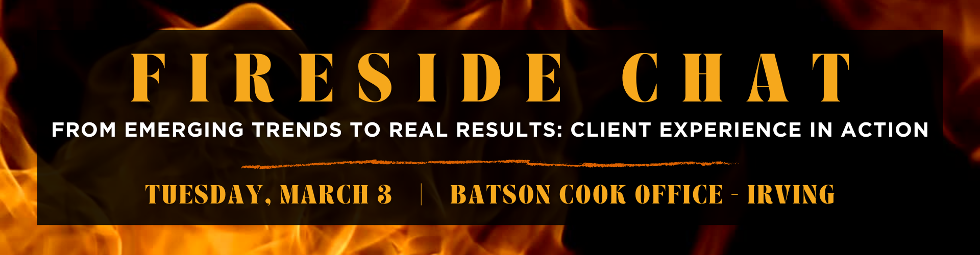 Graphic for SMPS North Texas Fireside Chat